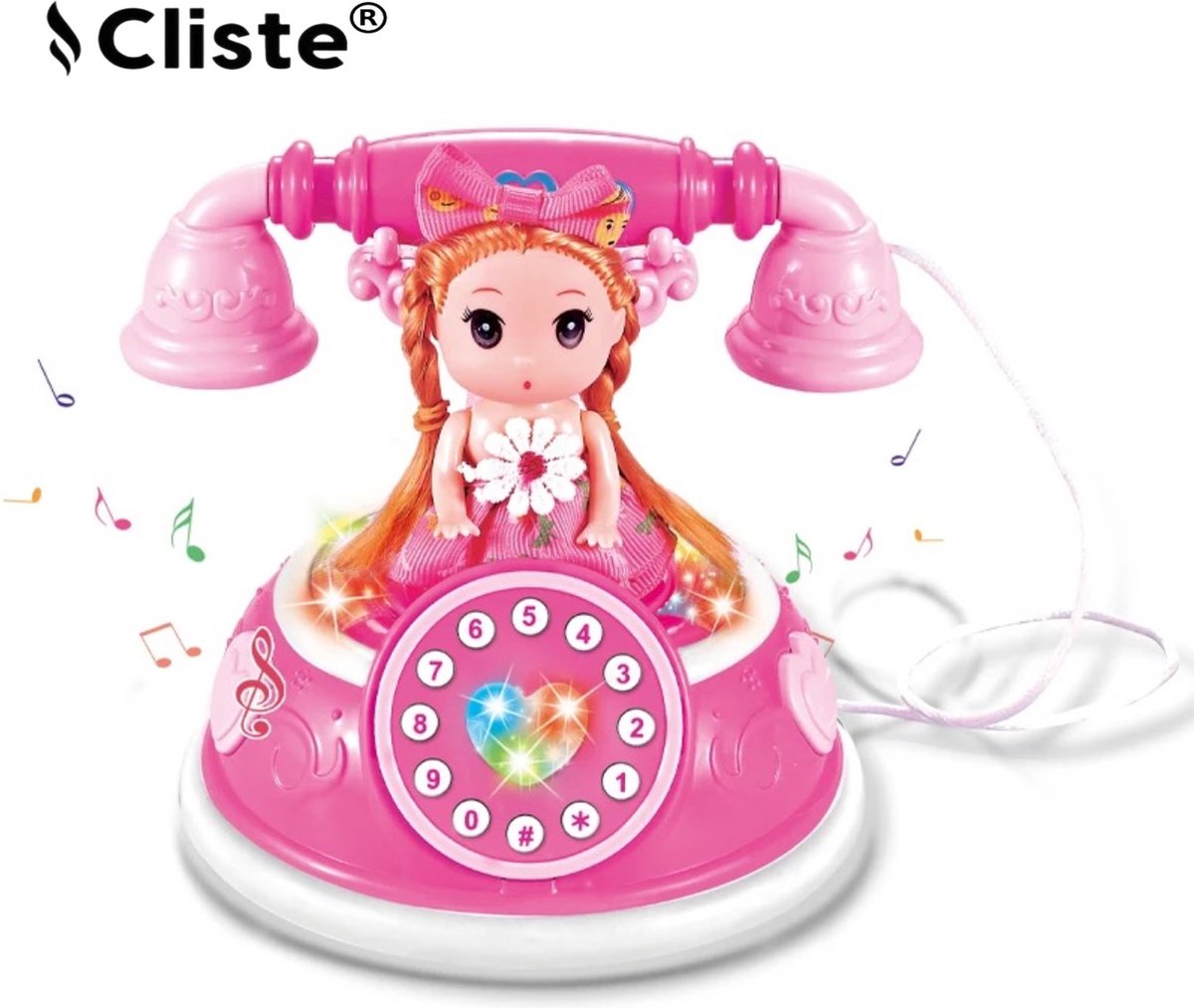Prinsessen Baby Telefoon Met Licht en Muziek Speelgoed Telefoon - Elektronisch leren smartphone speelgoed - Cadeau voor kinderen Peuters 6+ maanden - Baby Speelgoed Telefoon