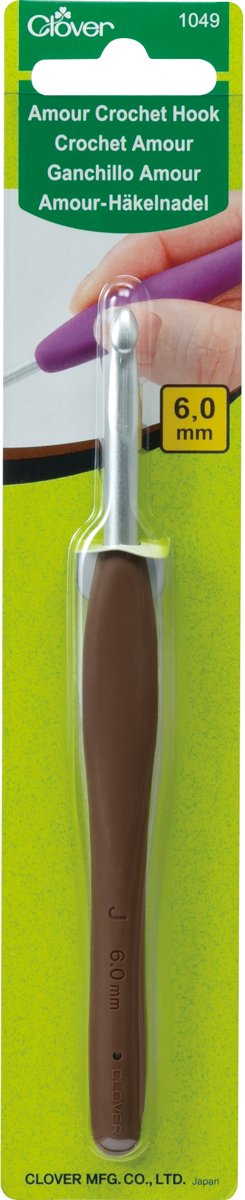 6mm bruin   Amour haaknaald