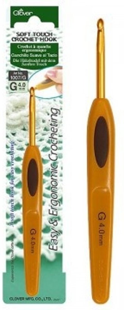 Clover soft touch haaknaald 4,5 mm