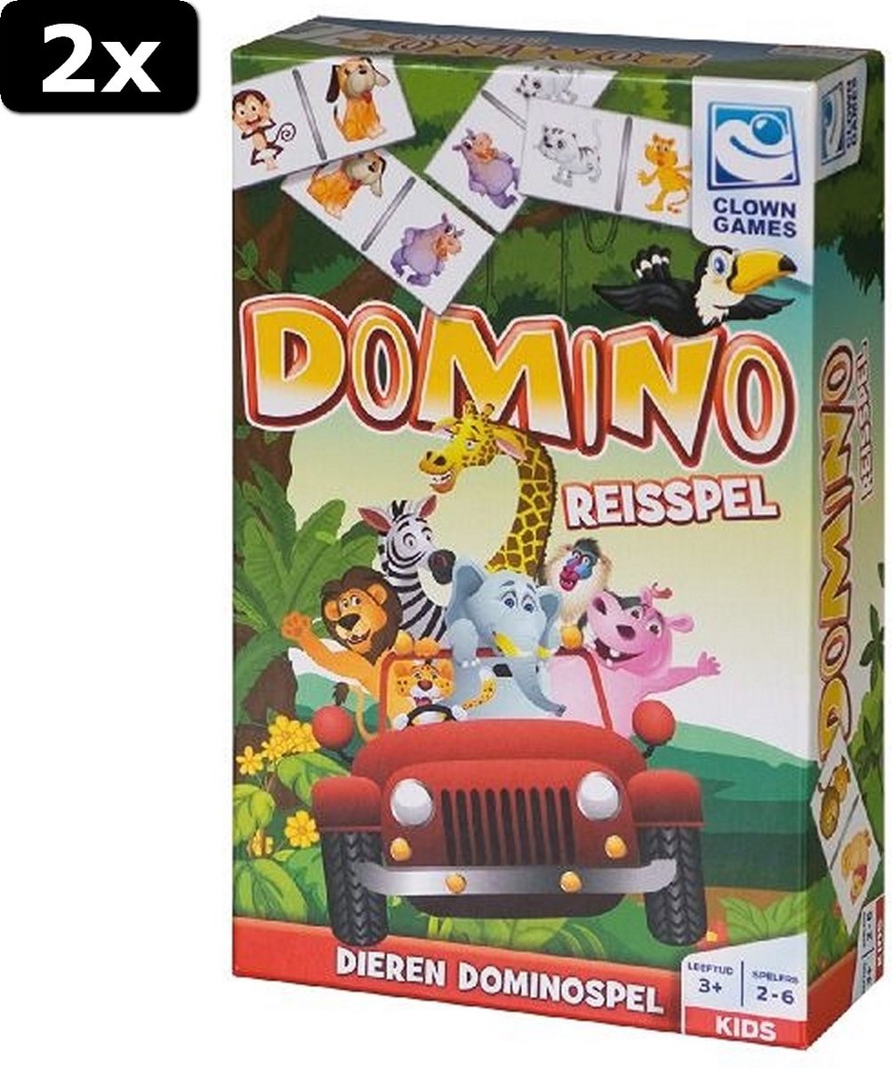 2x Clown Games Domino Reisspel