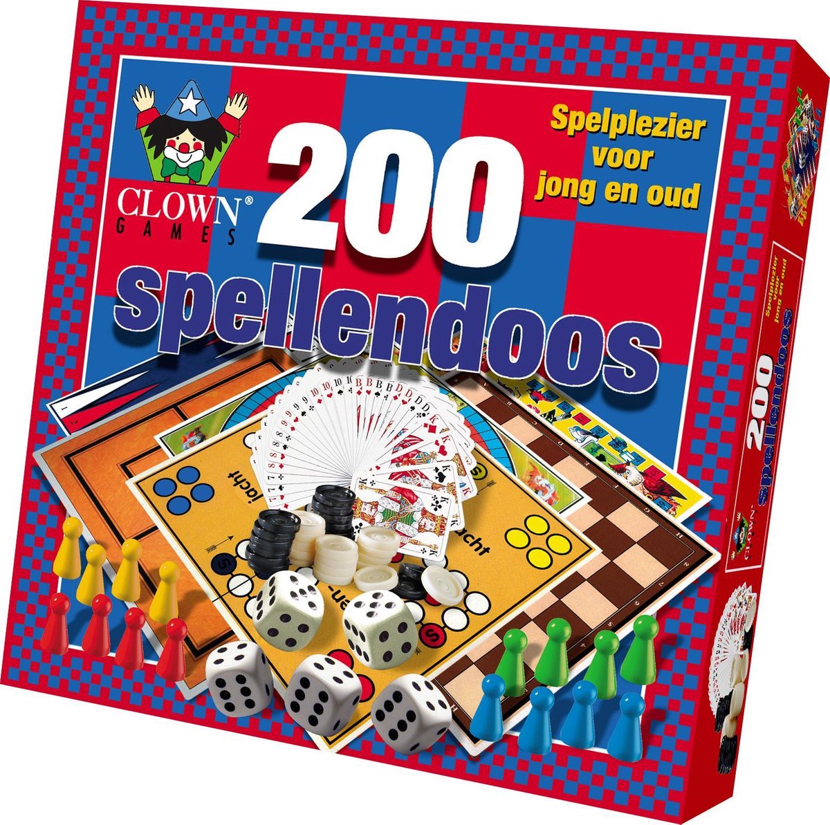 Clown Spellendoos 200 Dlg.