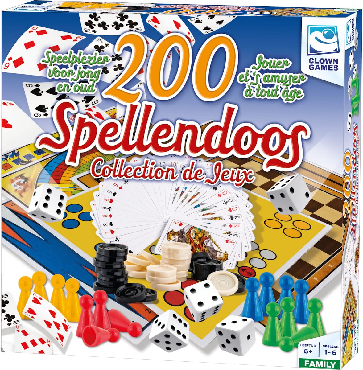 Clown Spellendoos 200Dlg Nl/Fr