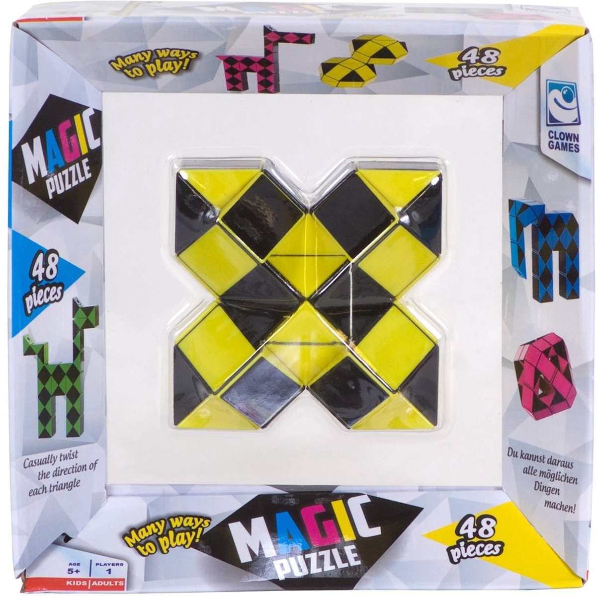 Clown Magic Puzzle 48dlg Geel