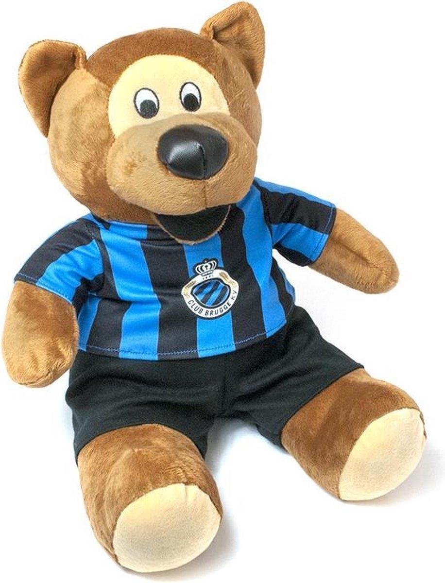 Club Brugge - Beer met Shirt - Blauw/Zwart - 20 cm