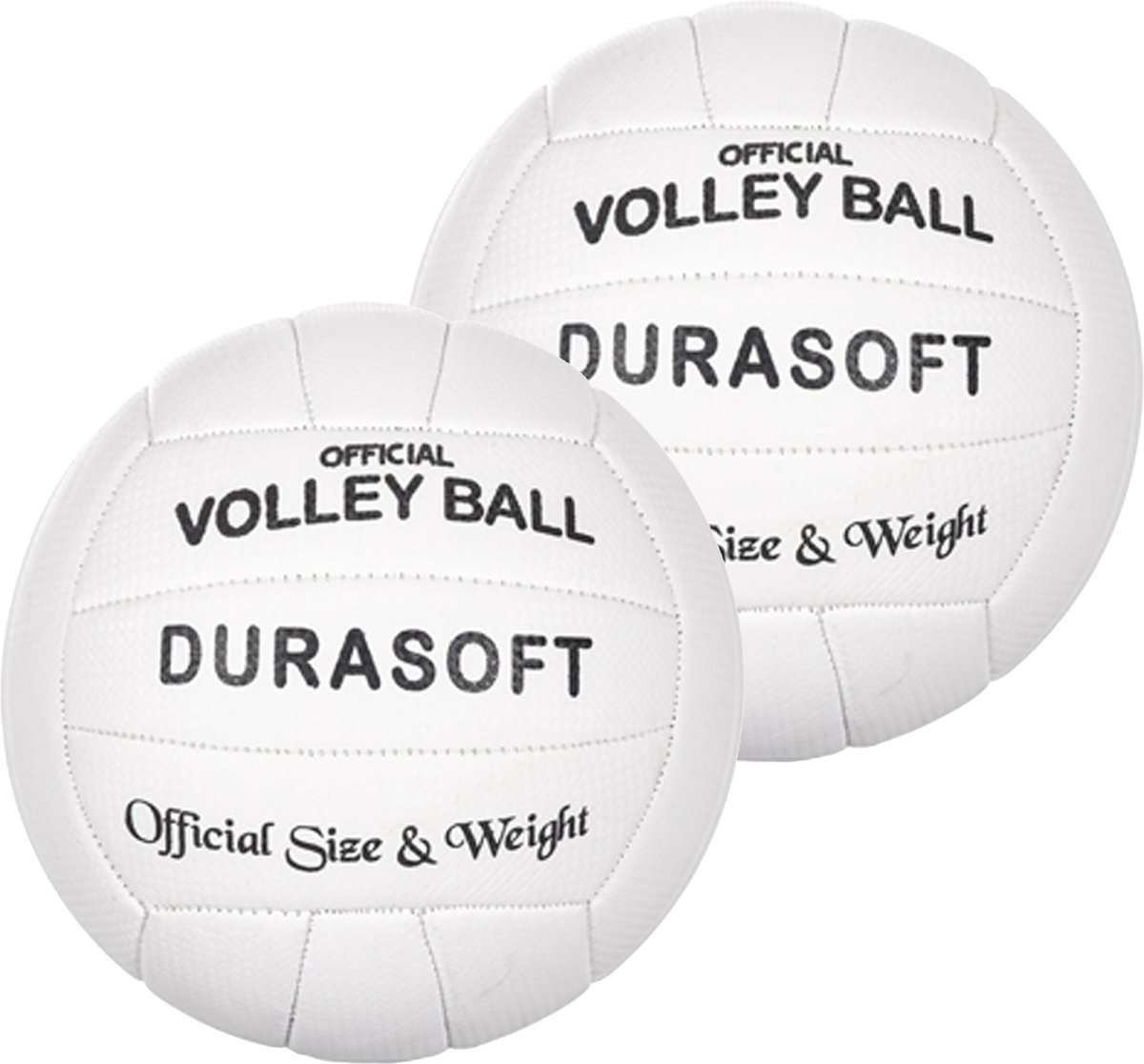 CM Official Volleybal bal - 2x - PVC - wit - 20 cm - speelgoed - buiten - maat 5