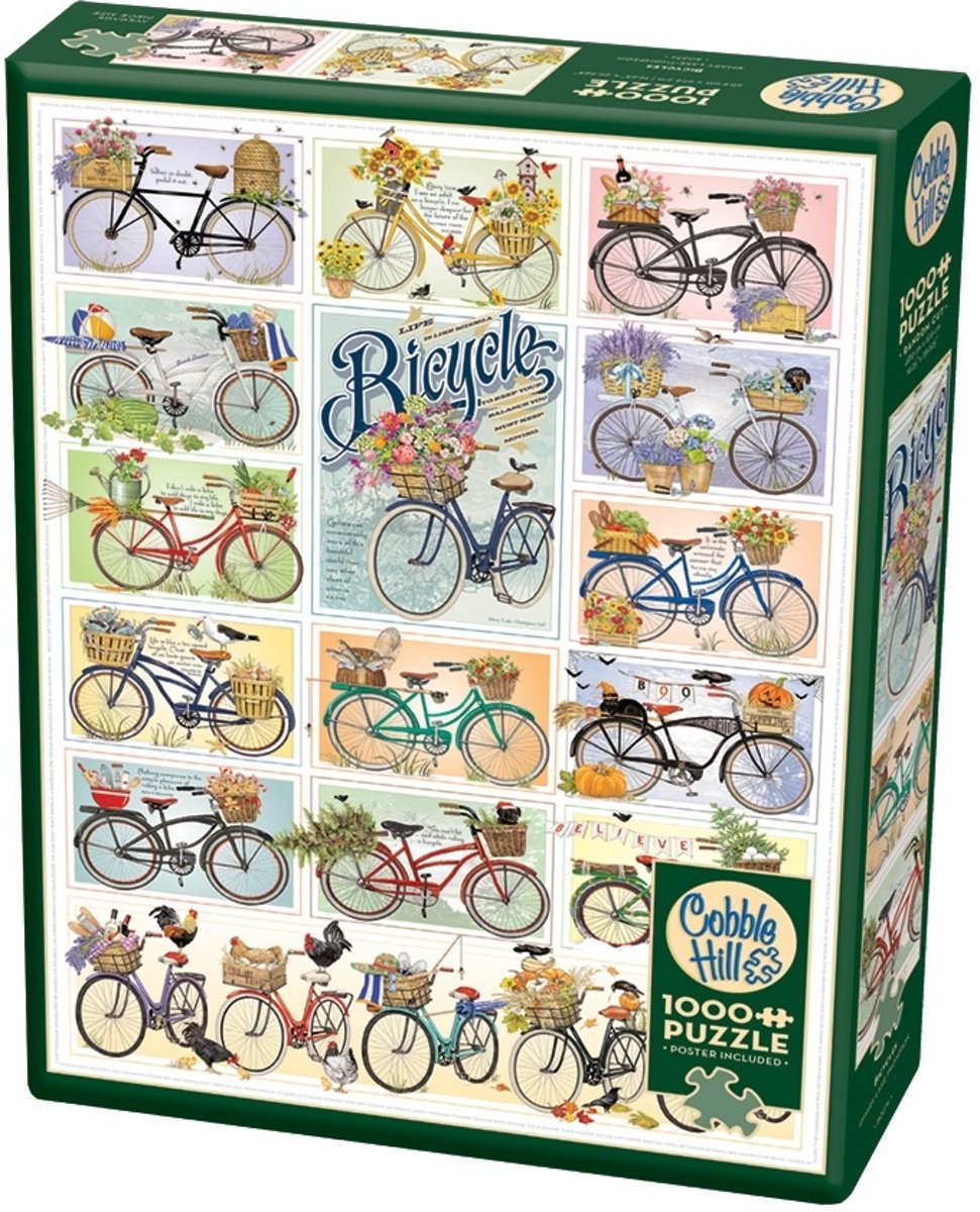 Cobble Hill Legpuzzel Bicycles 1000 Stukjes