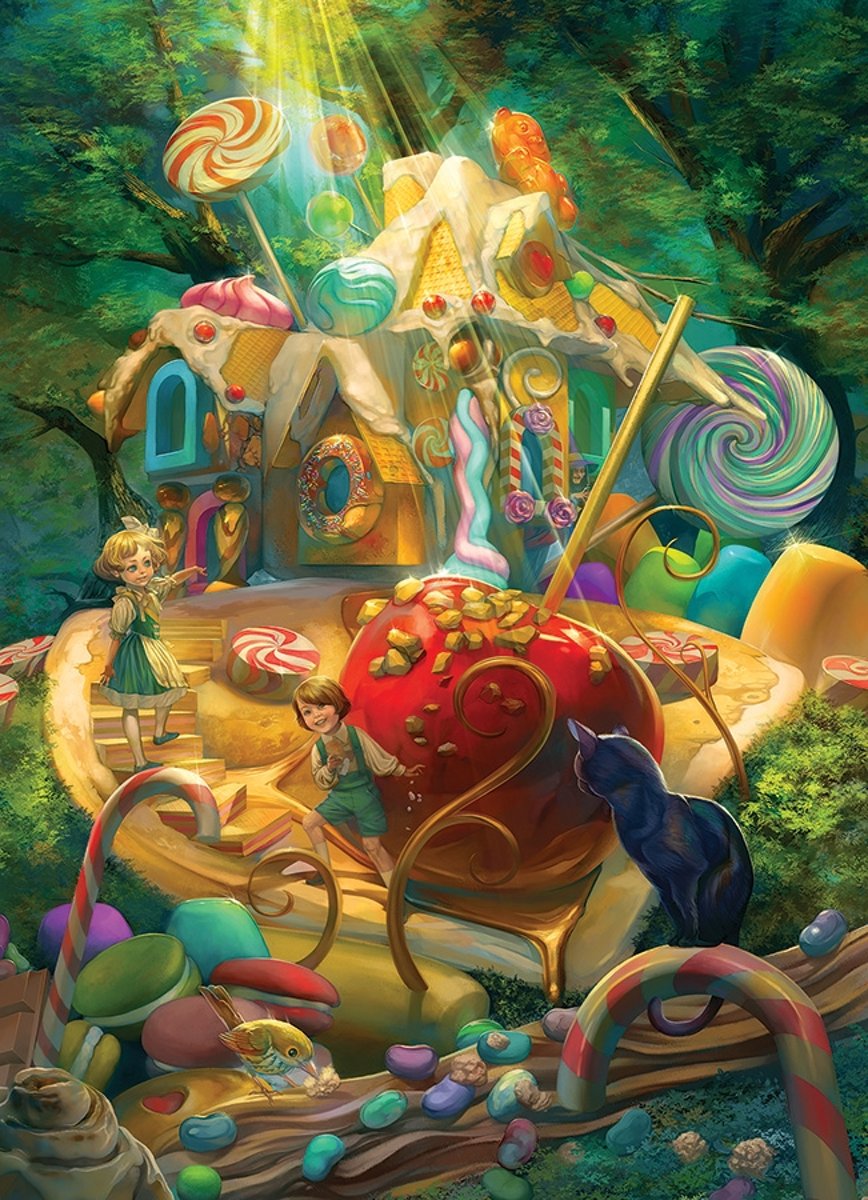 Cobble Hill family puzzle 350 pieces - Candy Cottage (350pc)