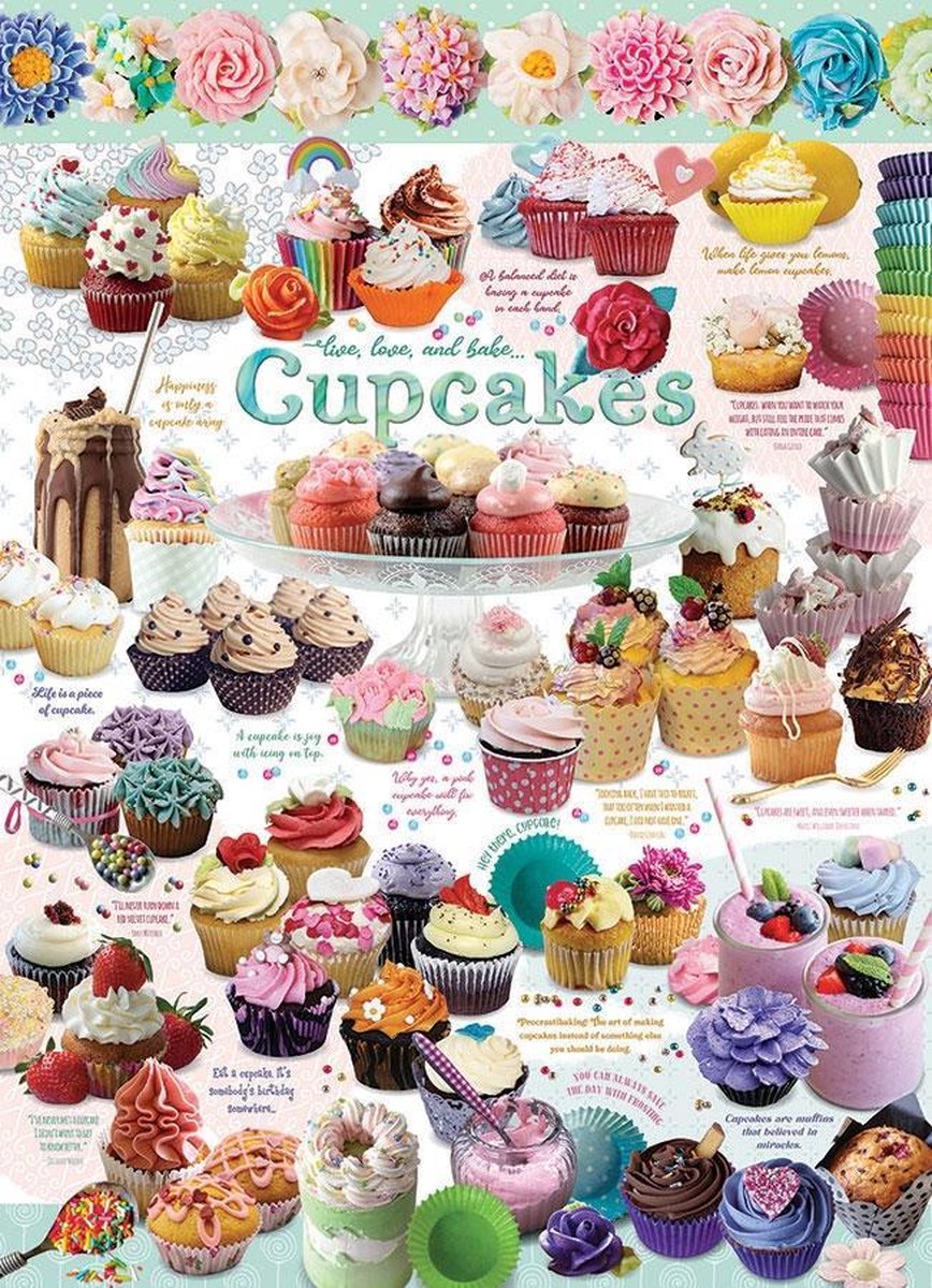   legpuzzel Cupcakes 1000 stukjes