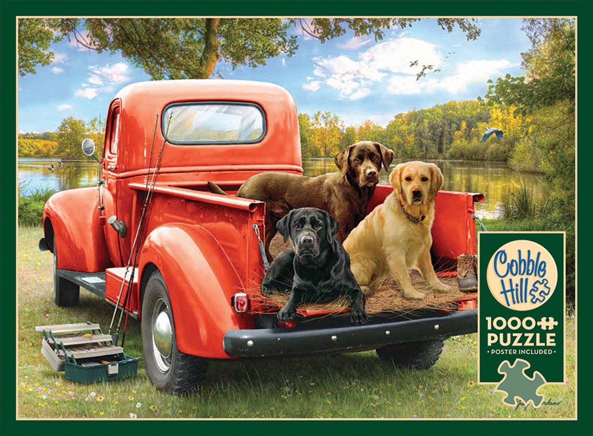 Cobble Hill legpuzzel Fishing Friends - 1000 stukjes puzzelplezier.