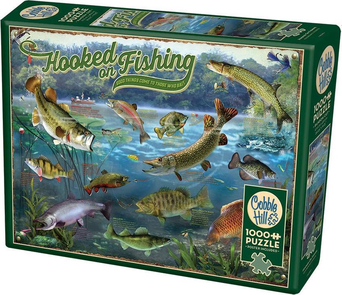   legpuzzel Hooked on Fishing 1000 stukjes