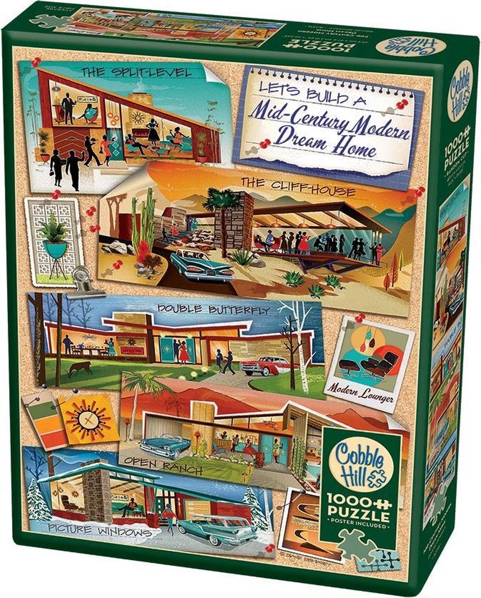  legpuzzel mid century dream home 1000 stukjes