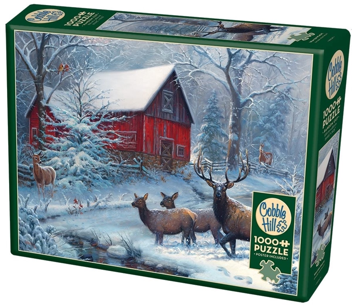 Cobble Hill legpuzzel winter - 1000 stukjes puzzel volwassenen.