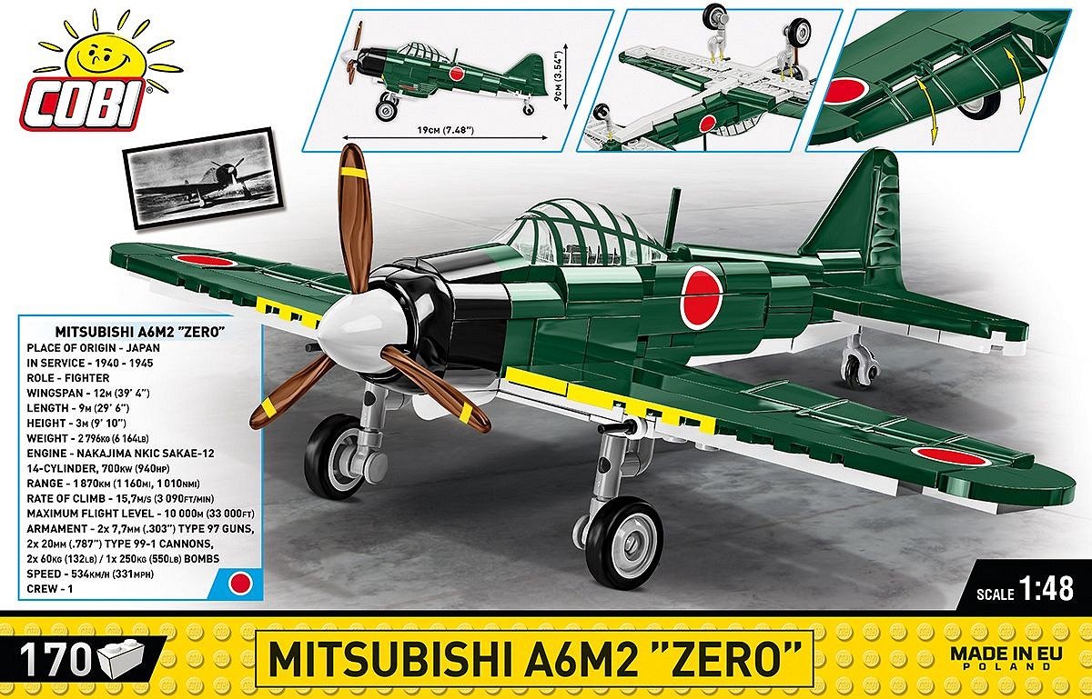 COBI Mitsubishi A6M2 Nul - COBI-5861