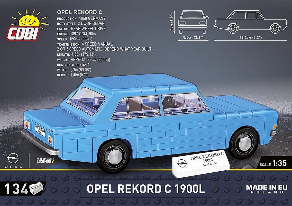 COBI Opel Rekord C 1900 L - COBI-24598
