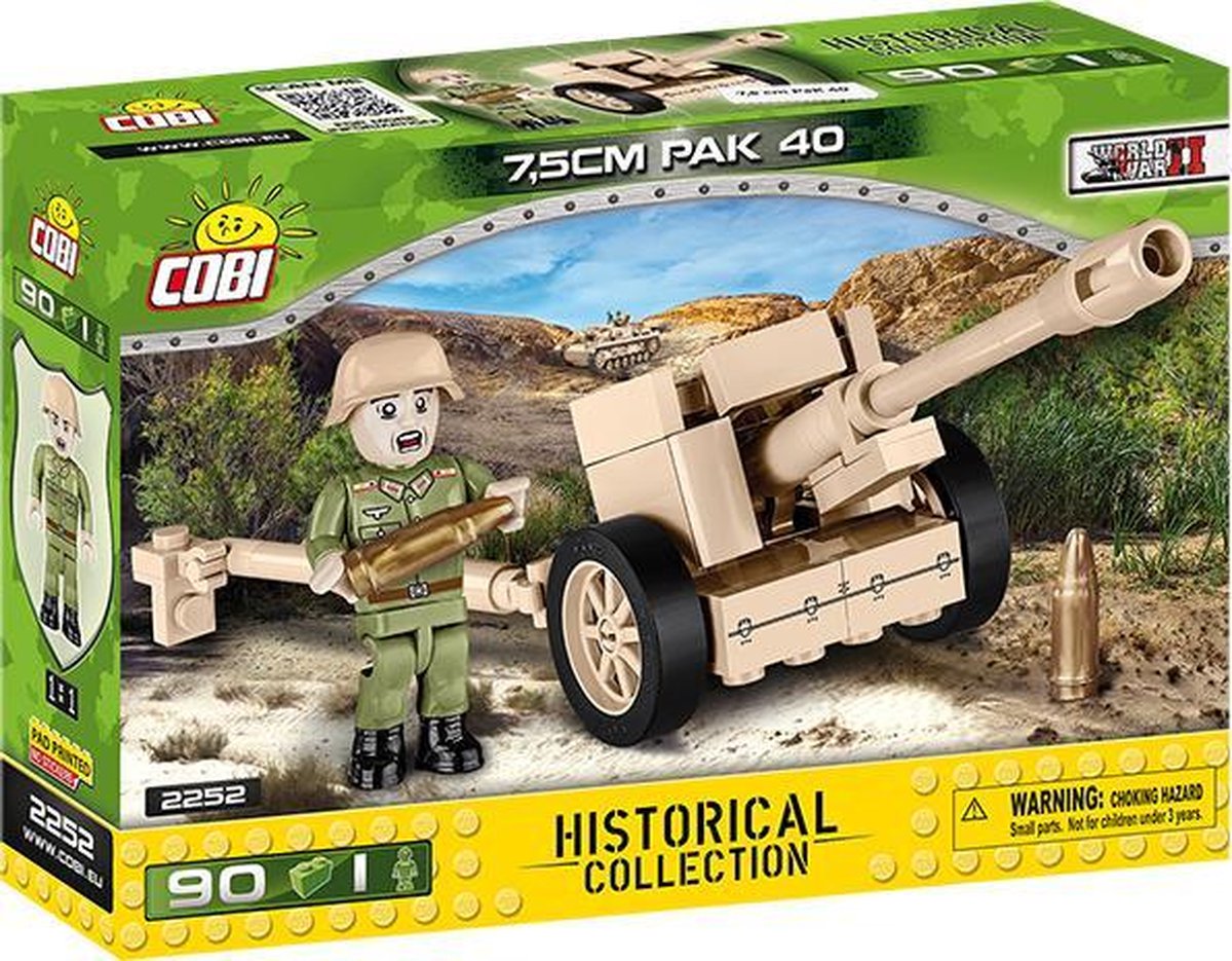 COBI WW2 2252 7.5cm PAK 40
