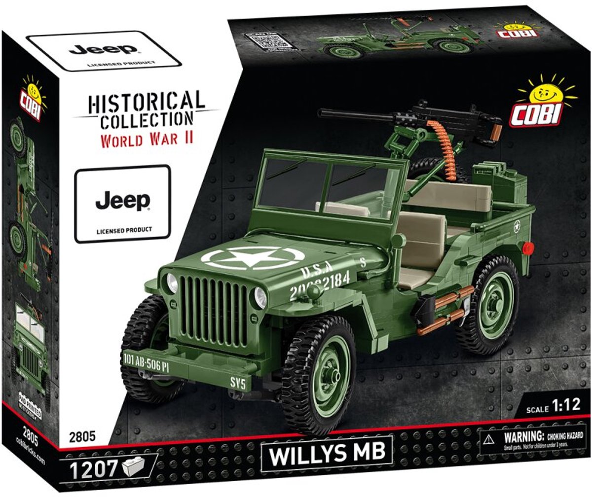 COBI Willys MB & M2 kanon schaal 1:12 - COBI-2805