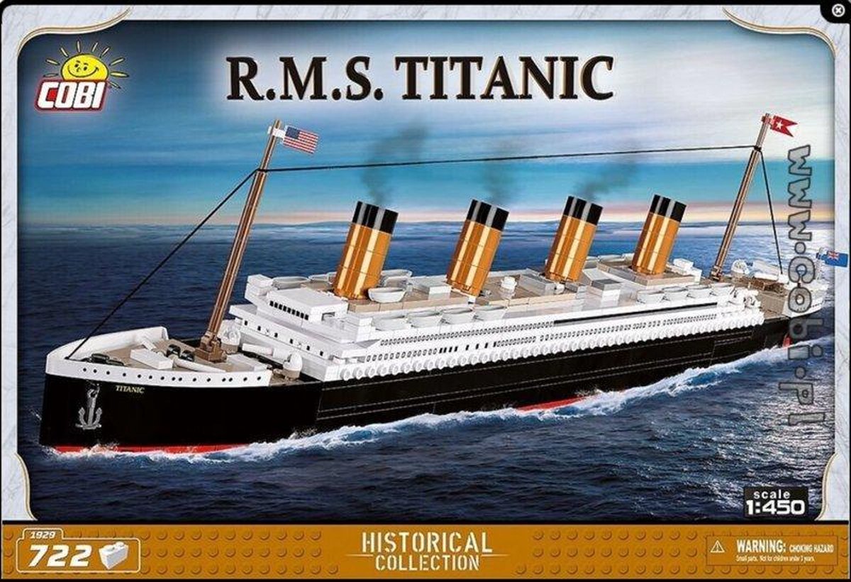   COBI 1929 Historical Collection R.M.S. TITANIC 722 klocki 1:450