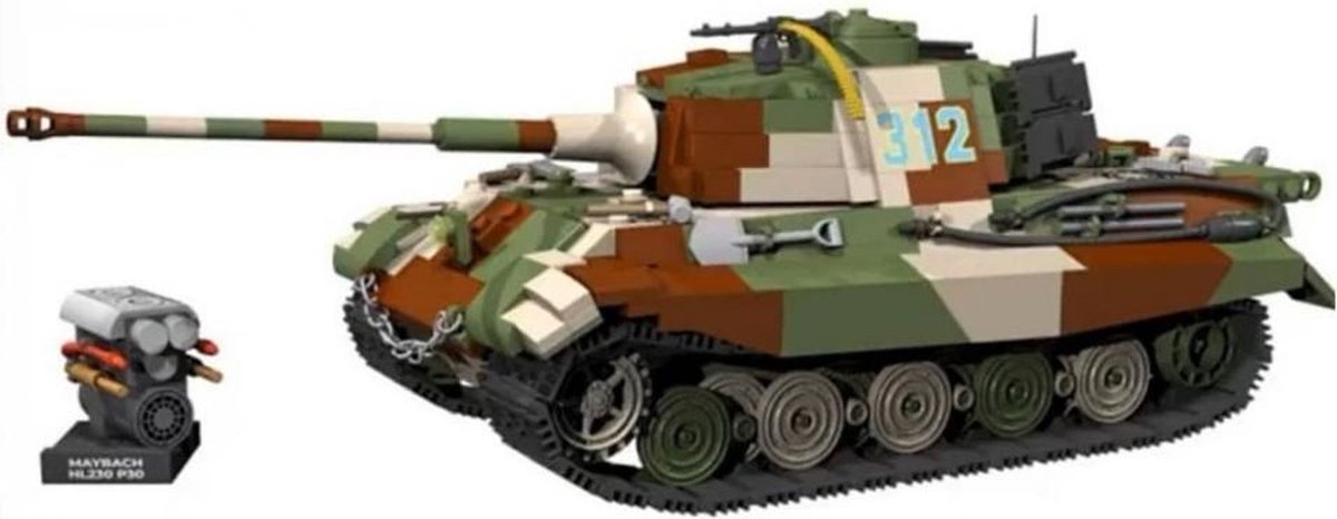 bouwpakket Small Army Panzer Koningstiger 1000-delig