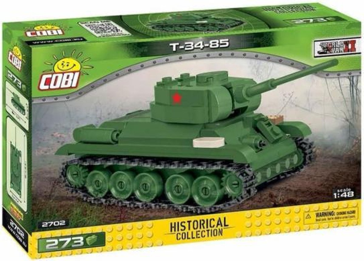 bouwpakket Small Army T-34-85 junior groen 273-delig