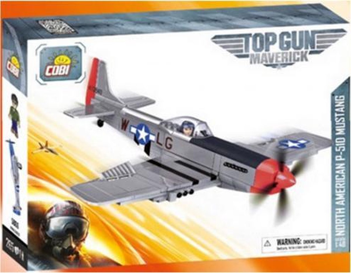 bouwpakket Top Gun Mustang P-51D junior 256-delig