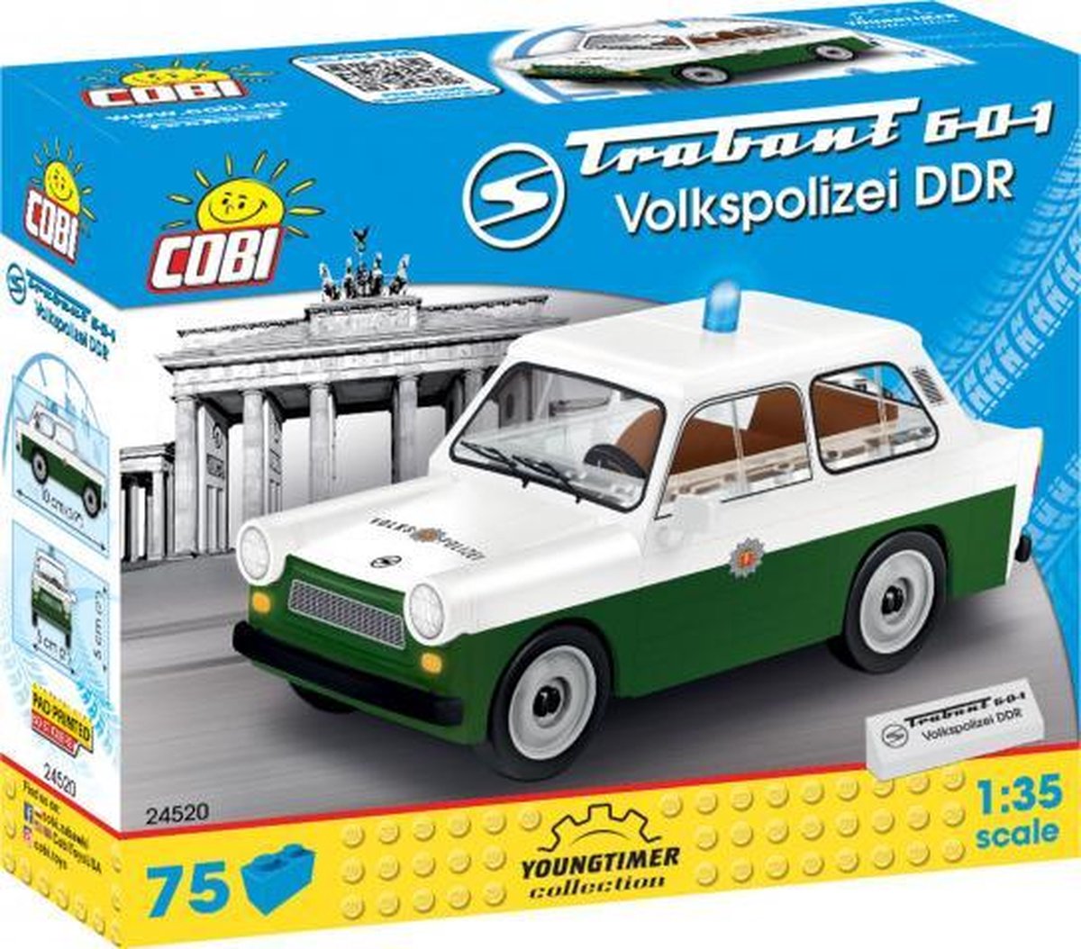 bouwpakket Trabant 601 Volkspolizei DDR 75-delig (24520)