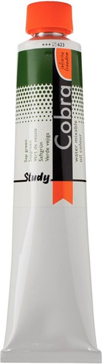 Cobra Study Water Vermengbare Olieverf Tube - Sapgroen 623 - 200 ml
