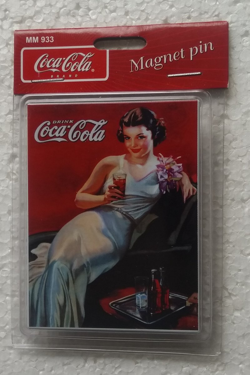 koelkastmagneet Coca Cola dame