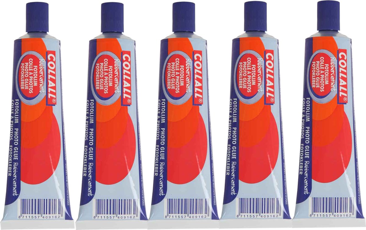 5 Tubes 100ml Fotolijm - 100ml - Sterk en Verplaatsbaar