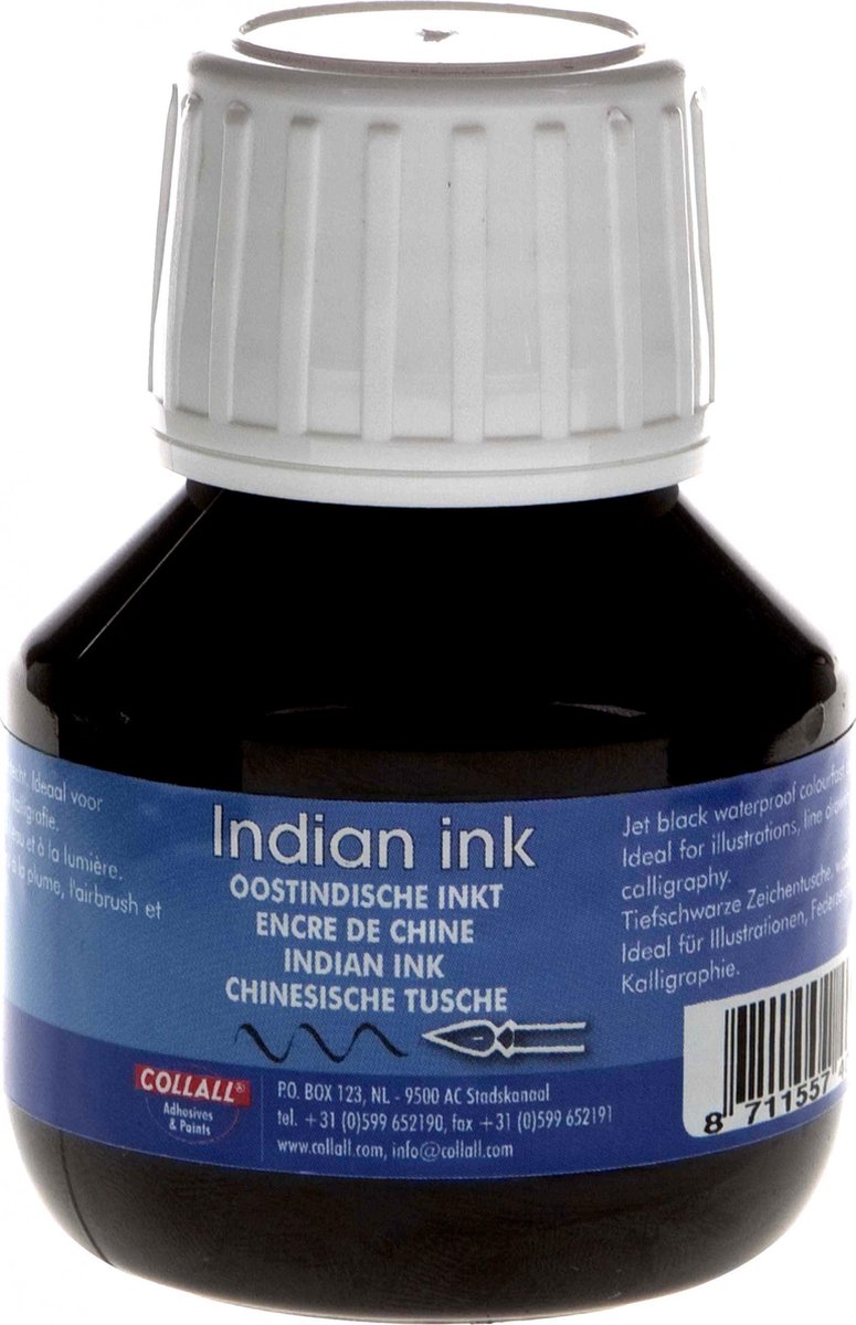 Collall Colorall Oostindische inkt zwart 50ml