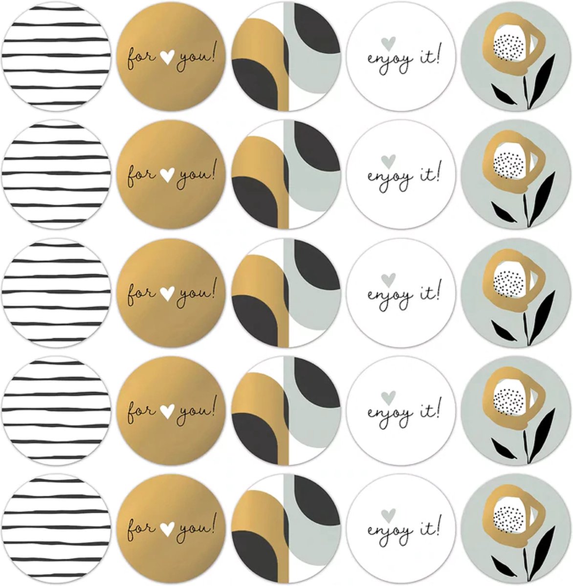 Winkeltje van Geluk - Arts & Graft Cadeaustickers - Cool