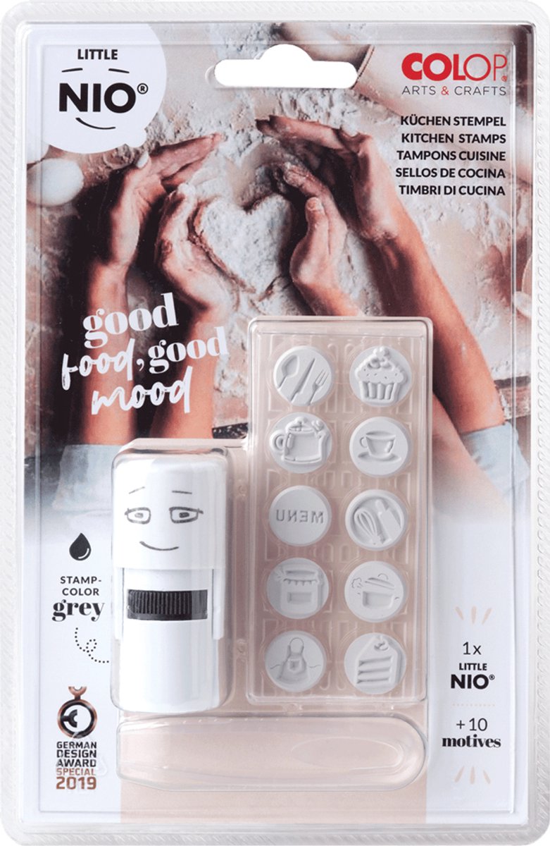 COLOP Stempelset LITTLE NIO Keuken, grijs
