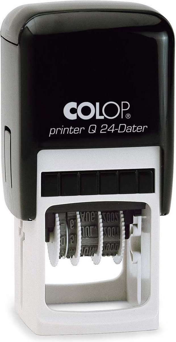 Colop Printer Q24/D Blauw - Stempels - Datum stempel Nederlands - Stempel afbeelding en tekst