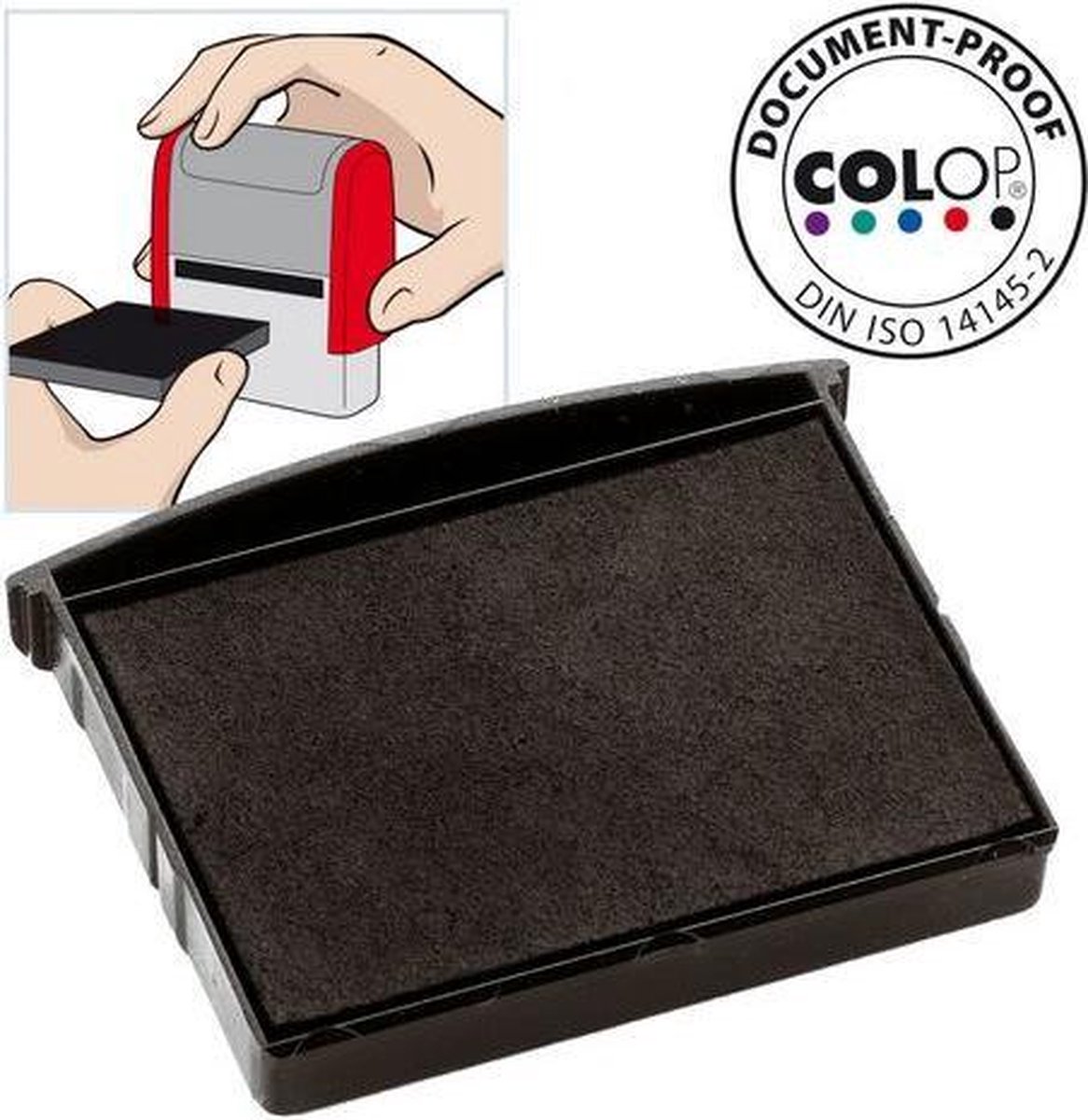   Reserve kussen t.b.v. zelfinktende stempels E/2300 zwart voor 2360 (pak 2 stuks)