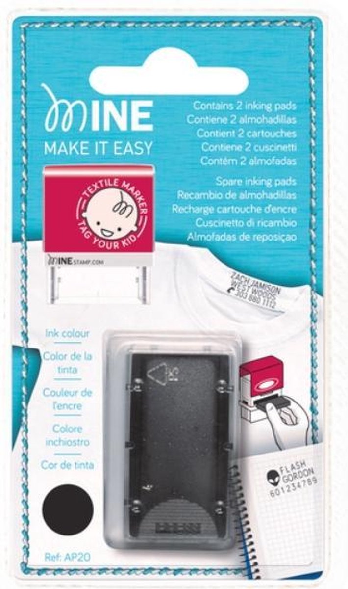     textielstempel 2 stuks