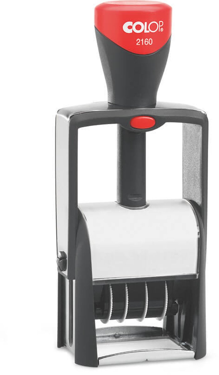 Woord-datumstempel Colop Heavy Duty 2160 Classic Line personaliseerbaar rood