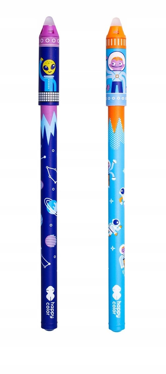 Happy Color Space 2 Stuks Uitwisbare Gelpen Blauw 0,5mm