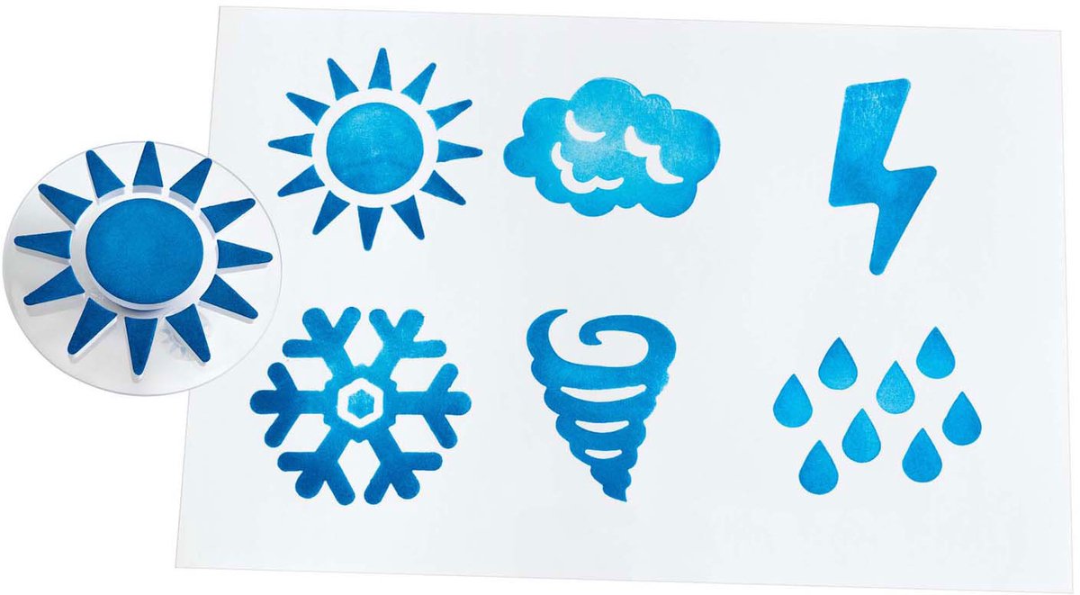 Colorations - Easy Grip Stempels Weer
