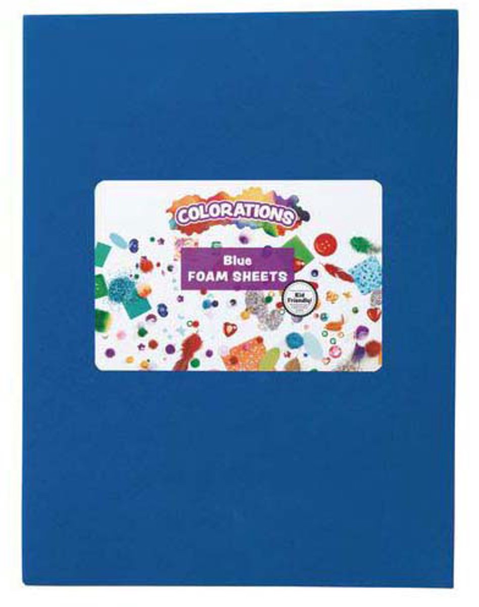 Colorations - Foam Vellen Blauw, 10st.