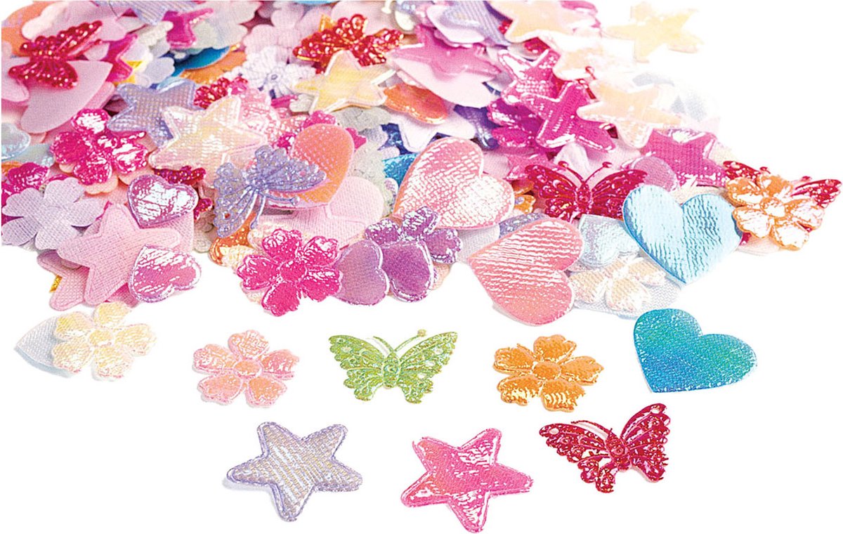 Colorations - Glanzende Stoffen Vormen, 500st.