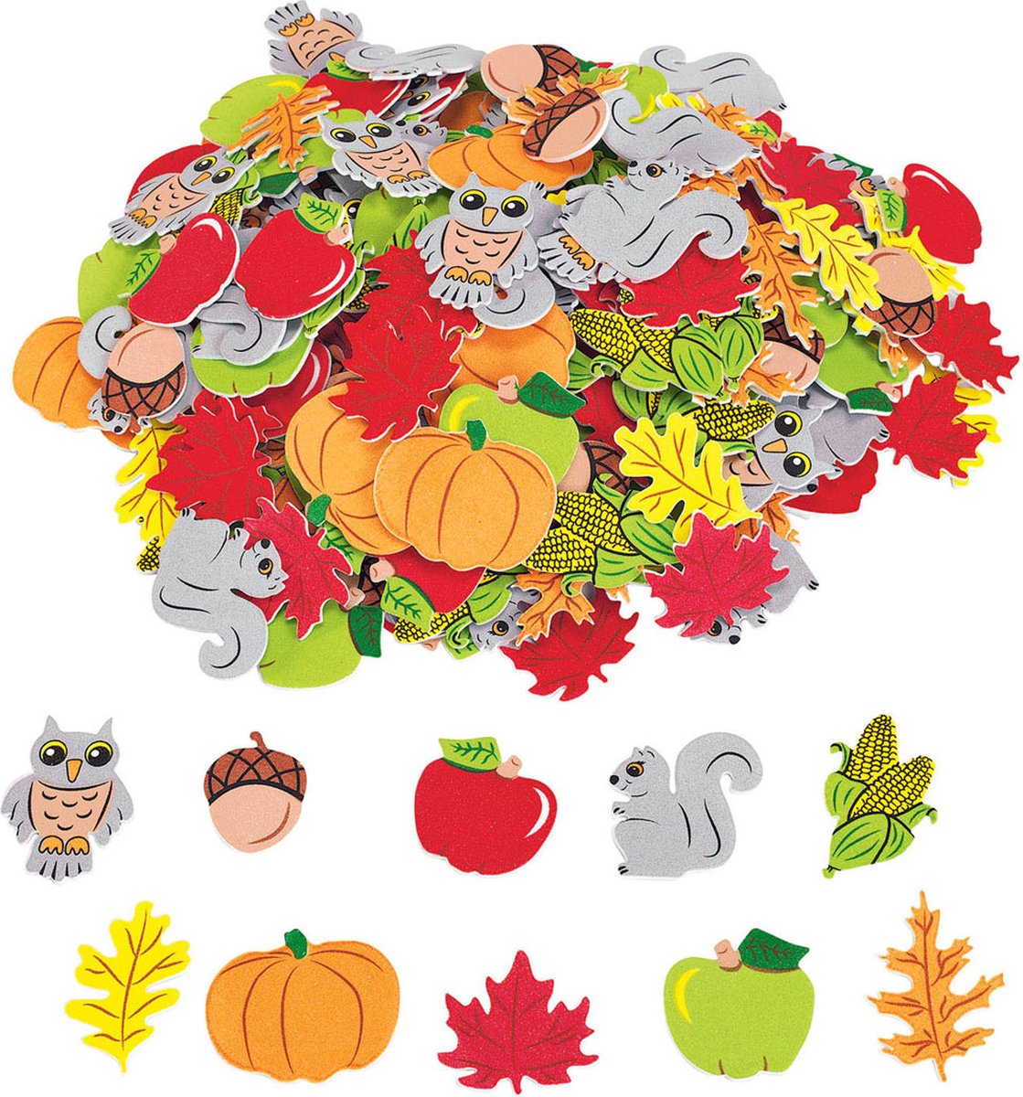 Colorations Zelfklevende Foamstickers Herfst, 300st.