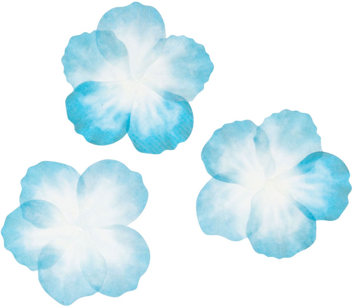 Colorations washi stickers blauwe bloemblaadjes - creatieve knutselset 80 stuks.