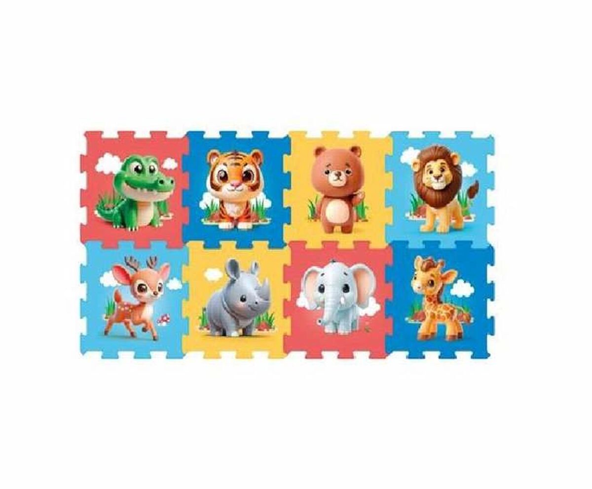 Puzzel Colorbaby 120 x 60 cm Multicolour dieren 8 Onderdelen