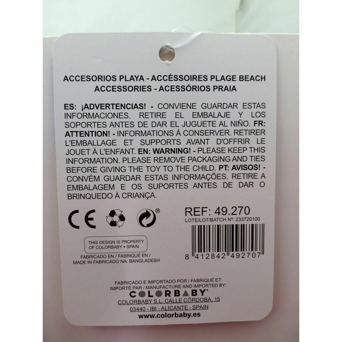 Strandspeelgoedset Colorbaby 18 cm