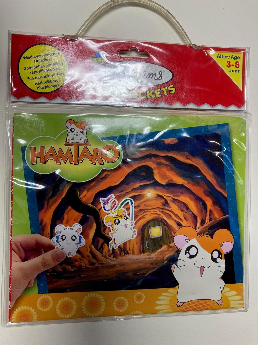 Hamtaro herbruikbare raamstickers ,