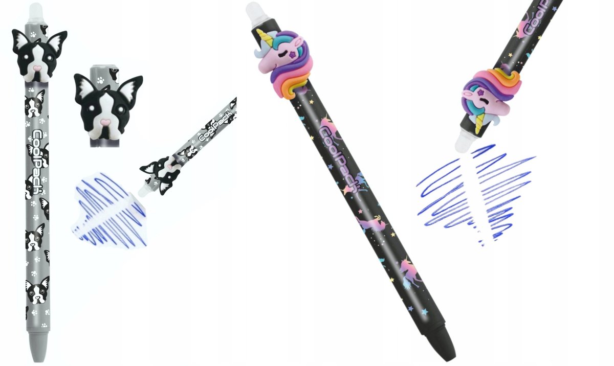 2x Uitwisbare Blauwe Gelpen Set - 0.5mm Schrijfbreedte