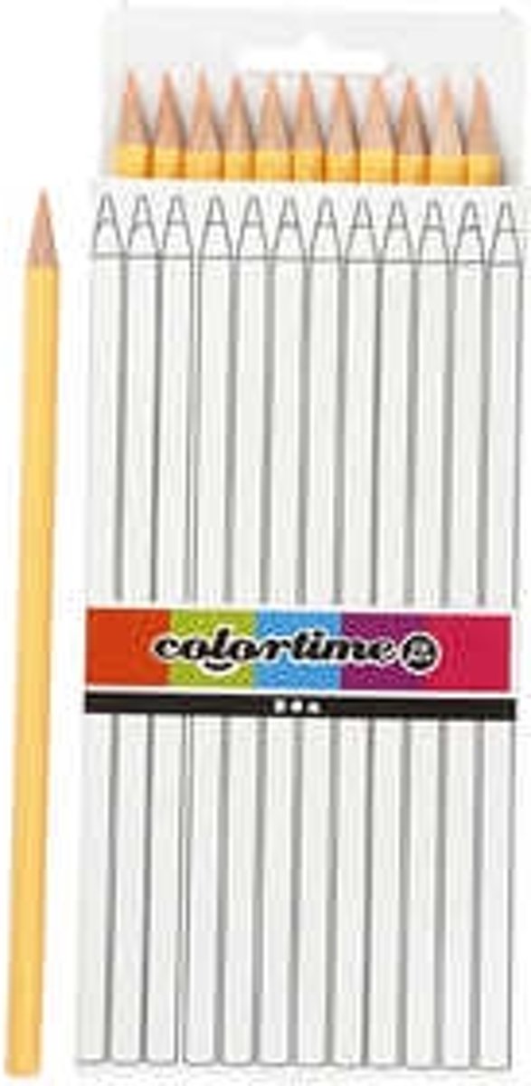   kleurpotloden, l: 17 cm, vulling: 3 mm, lichthuidskleur, basis, 12stuks