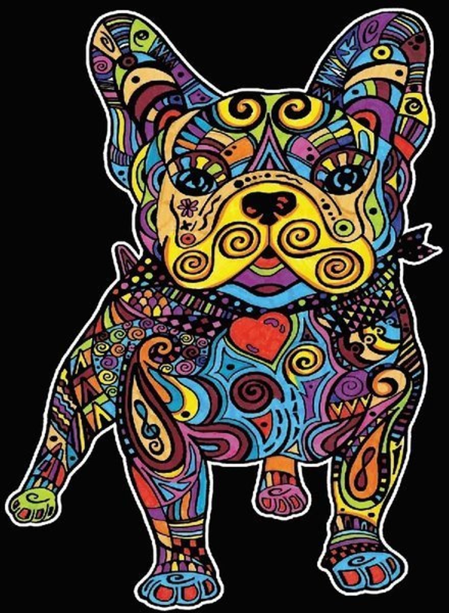 Bull dog Colorvelvet