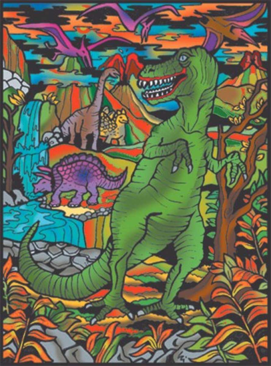 Dinosaurus T-Rex Colorvelvet