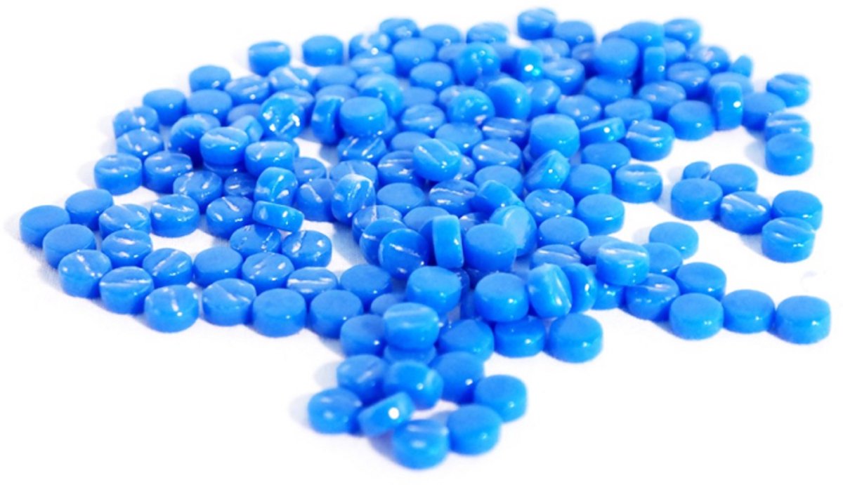 Colourful Mosaics Colourful Dots Blauw 100 gr.