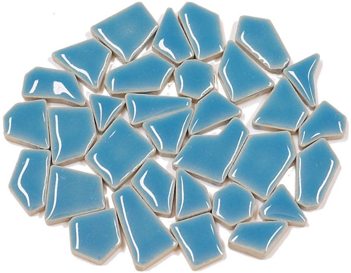 Colourful Mosaics Flip Mini Uni Caribisch Blauw 100 gr.
